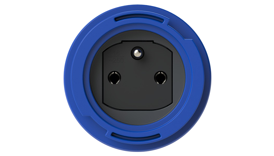 Type E Schuko connector face