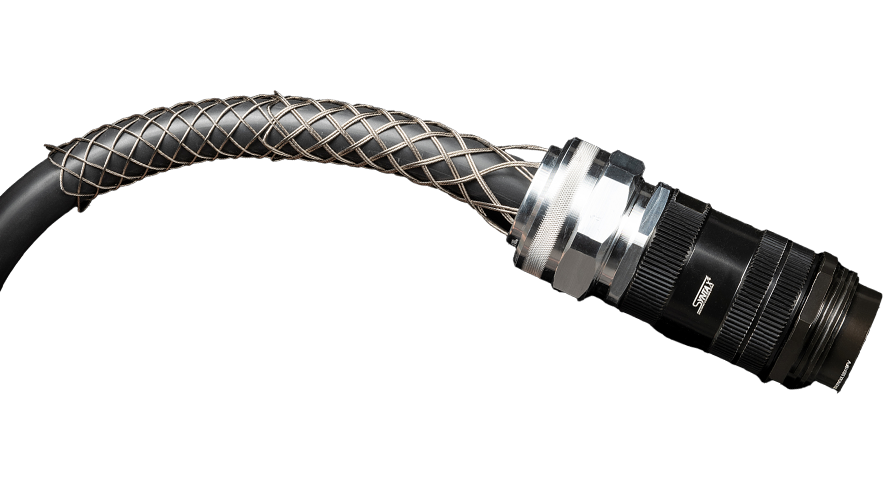 Socapex strain relief