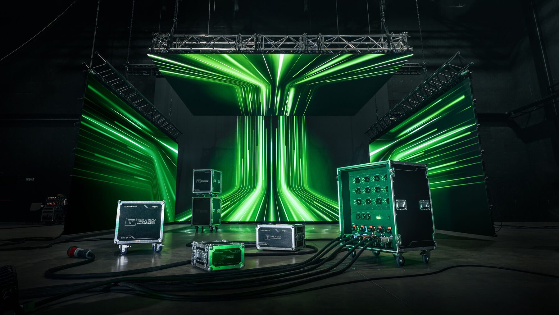 Tesla Tech power distribution unit in a production environment