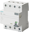 Four-pole selective residual current circuit breaker (selective RCCB)
