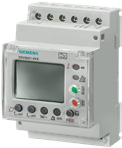 Residual current monitor (RCM) with display and setting buttons
