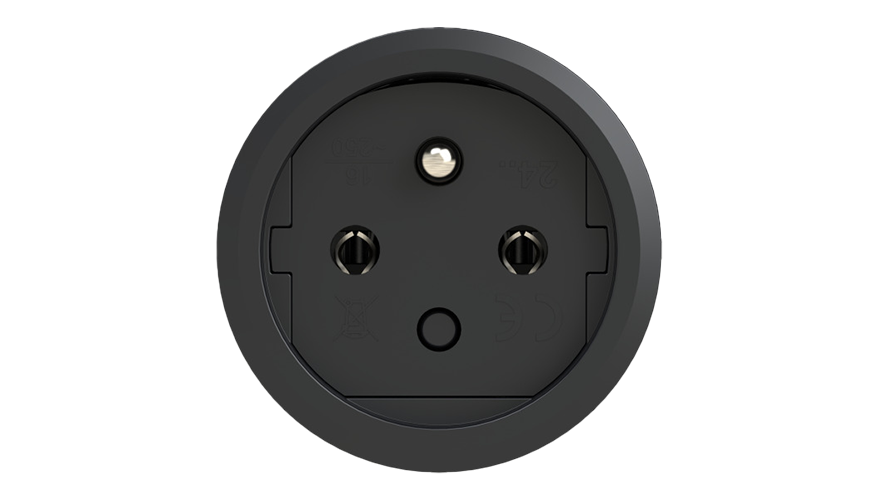 Type E Schuko connector face